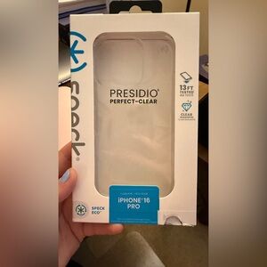 Speck Clear Presidio Case for iPhone 16 Pro